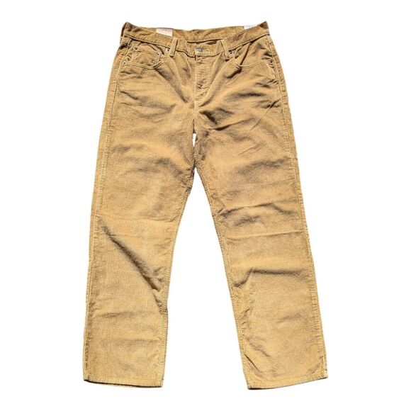 Levis Low Pro Corduroy Mid Rise Relaxed Straight Leg Pants Mens 32x30 Casual NEW - Picture 2 of 9